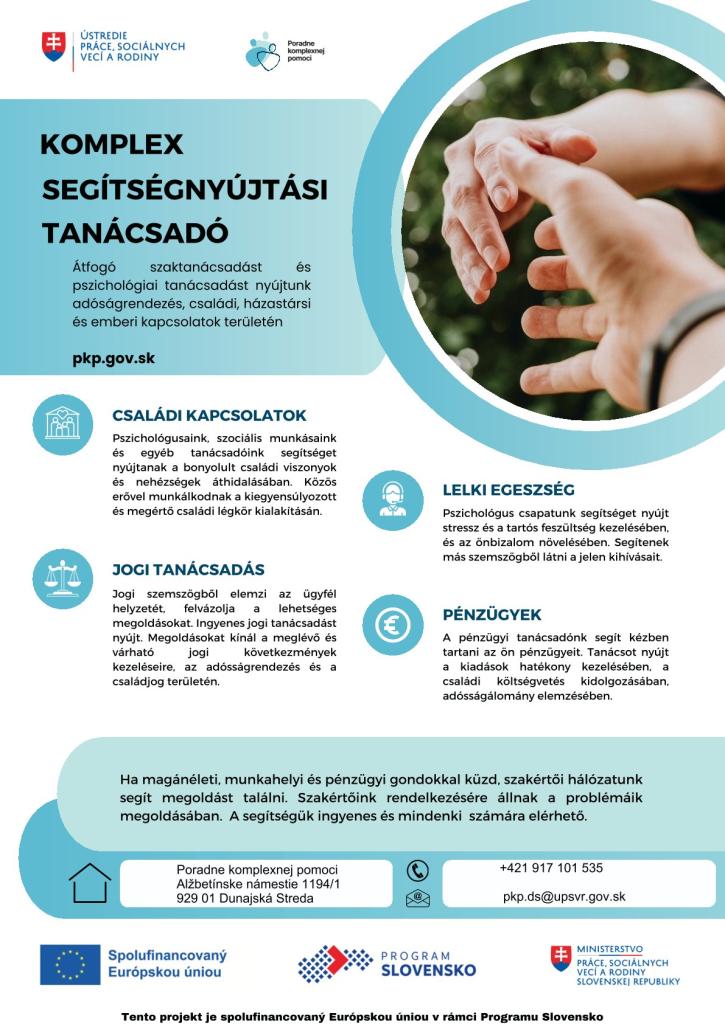 Komplex segítségnyújtási tanácsadó - Dunaszerdahely MSZCSK