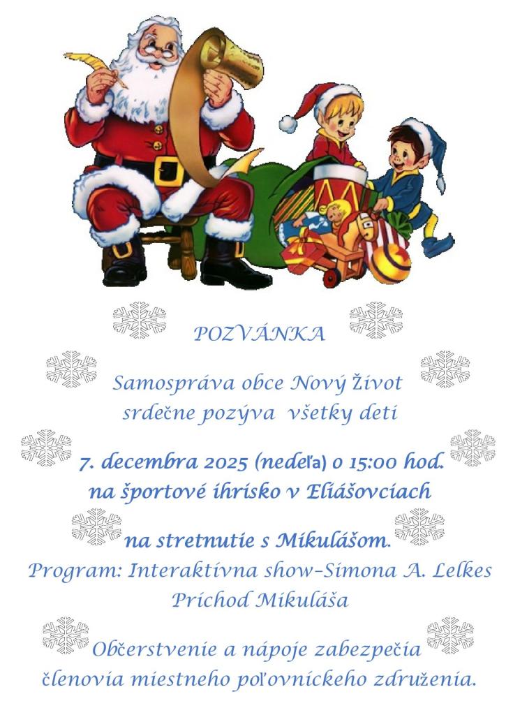 Pozvánka - Mikuláš