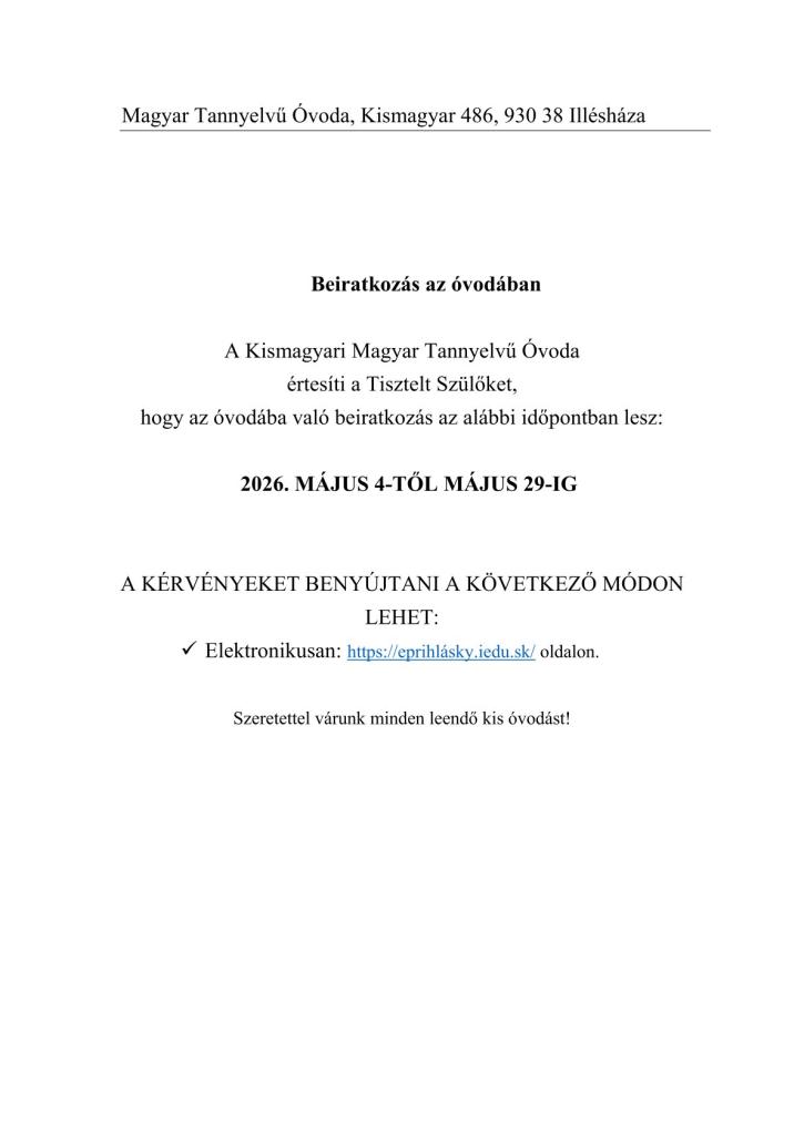 Kismagyar Óvoda