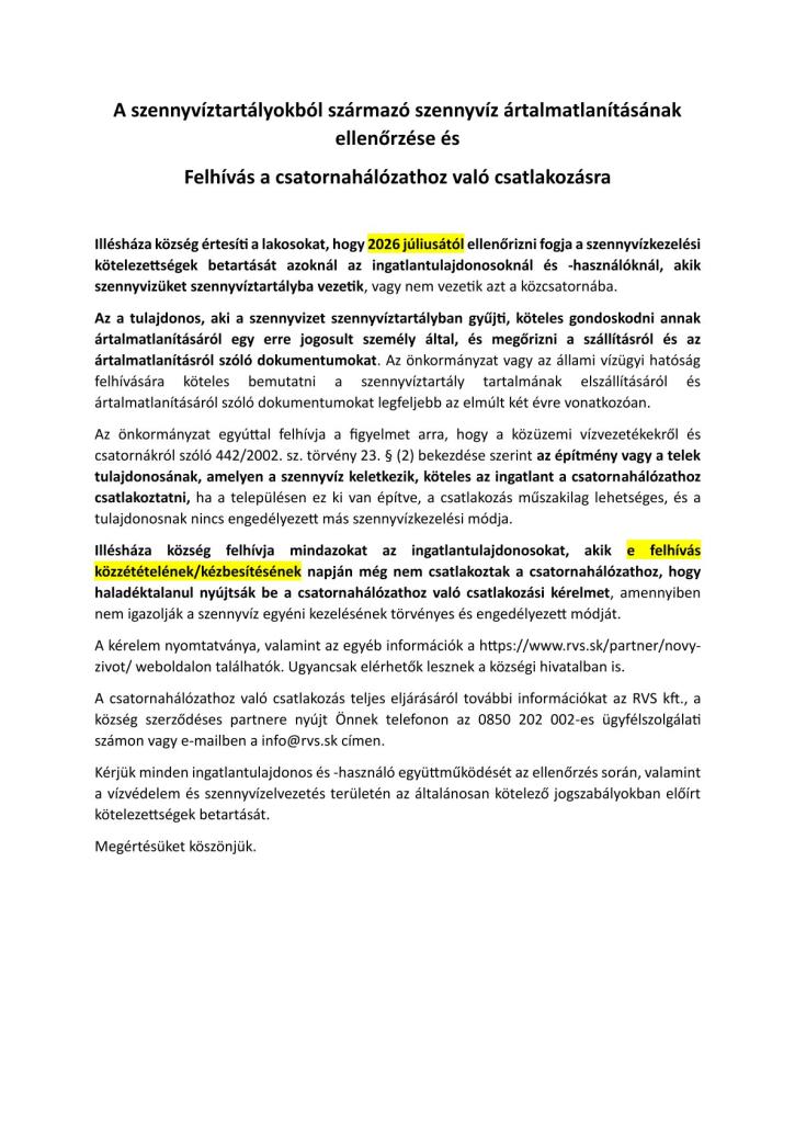 Kontrola - csatornahálózatra való rákötődés